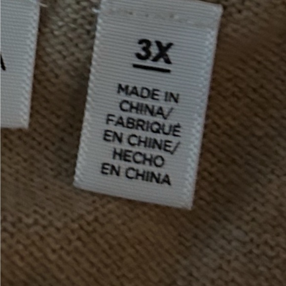 Rafaella Black and Tan Crew Neck Sweater with Color Block Design - Picture 6 of 6